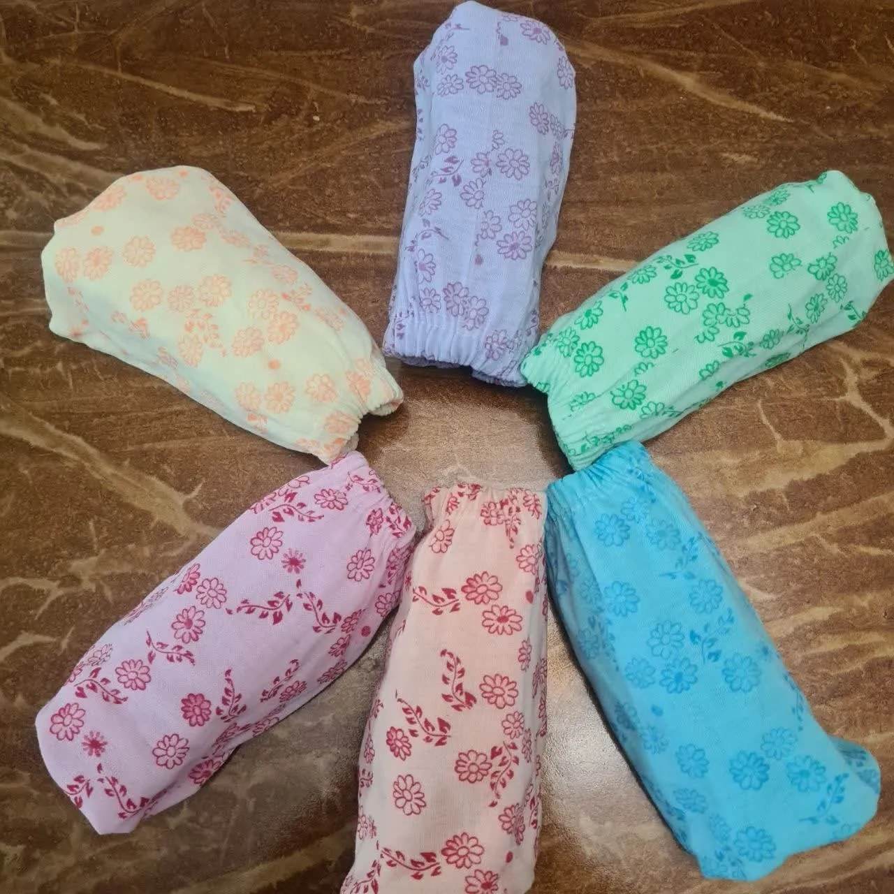 پک 6 عددی شورت نخی زنانه طرح دار سایز بزرگ XL تا 3XL