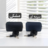 جا موبایلی و جا کارتی چرم مصنوعی بند دار