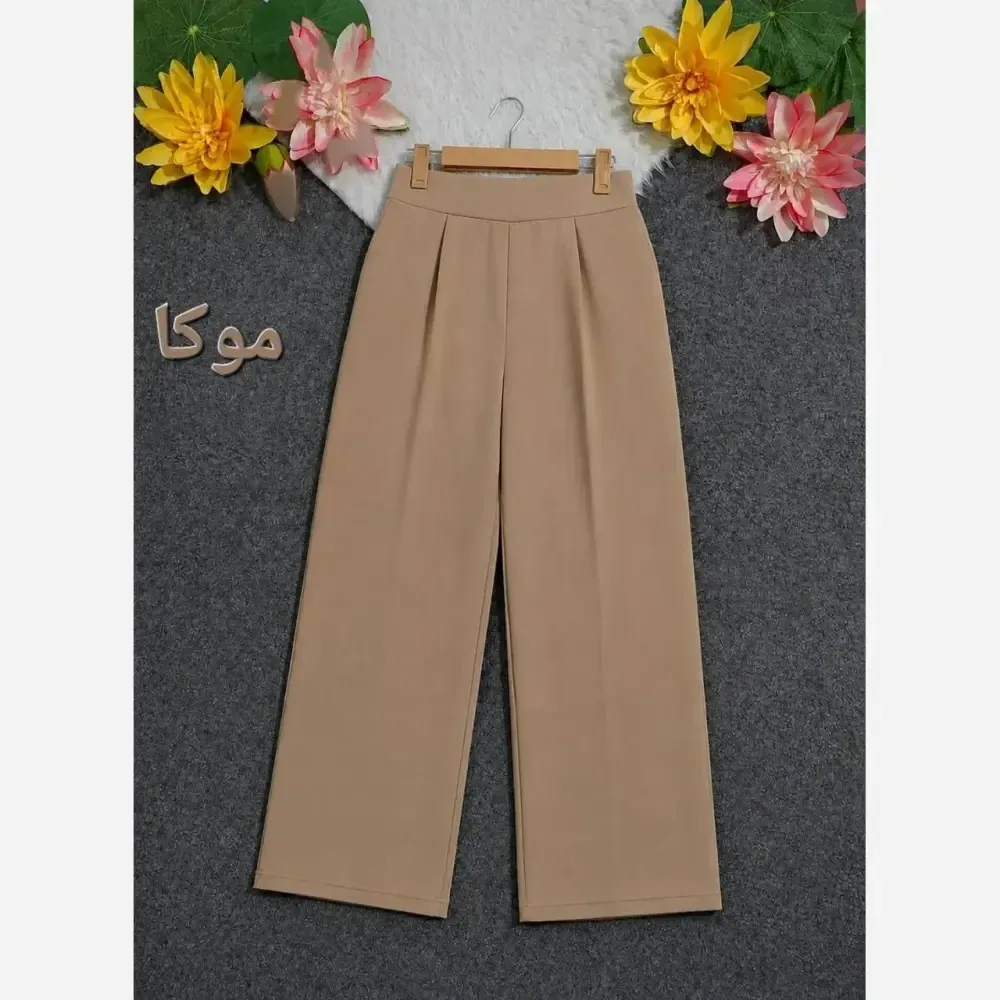 شلوار بگ مازراتی زنانه پشت کش جیب دار قد 103