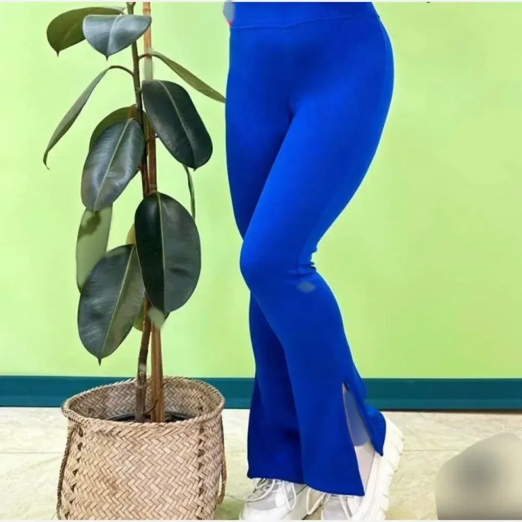 لگ کمر گنی کبریتی دمپا گشاد چاک دار سه سایزی زنانه