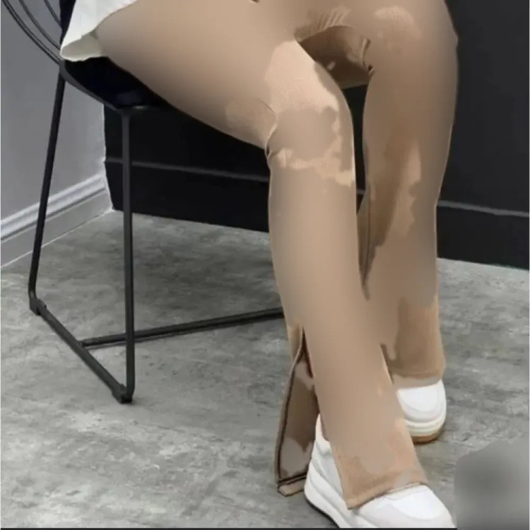 لگ کمر گنی کبریتی دمپا گشاد چاک دار سه سایزی زنانه