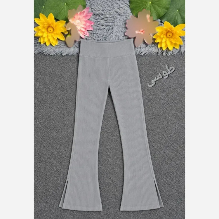 لگ کمر گنی کبریتی دمپا گشاد چاک دار سه سایزی زنانه