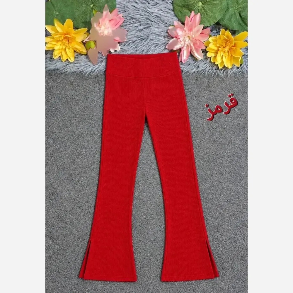 لگ کمر گنی کبریتی دمپا گشاد چاک دار سه سایزی زنانه