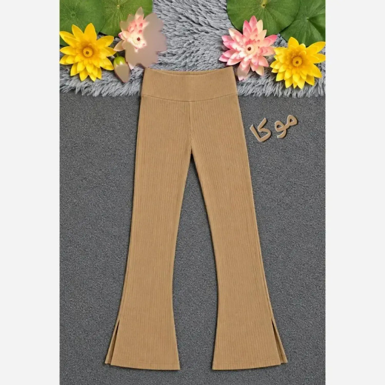 لگ کمر گنی کبریتی دمپا گشاد چاک دار سه سایزی زنانه