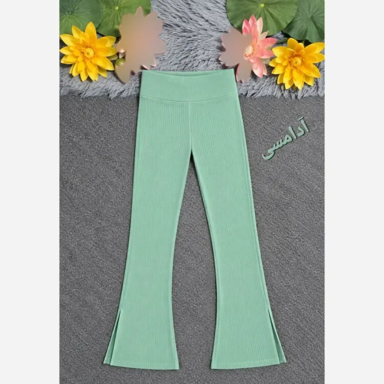 لگ کمر گنی کبریتی دمپا گشاد چاک دار سه سایزی زنانه
