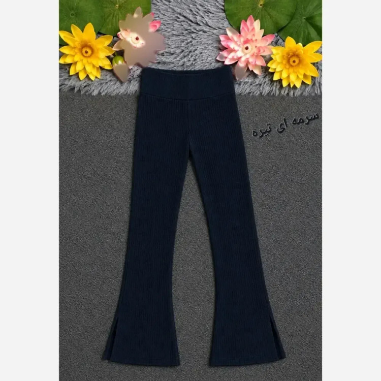 لگ کمر گنی کبریتی دمپا گشاد چاک دار سه سایزی زنانه
