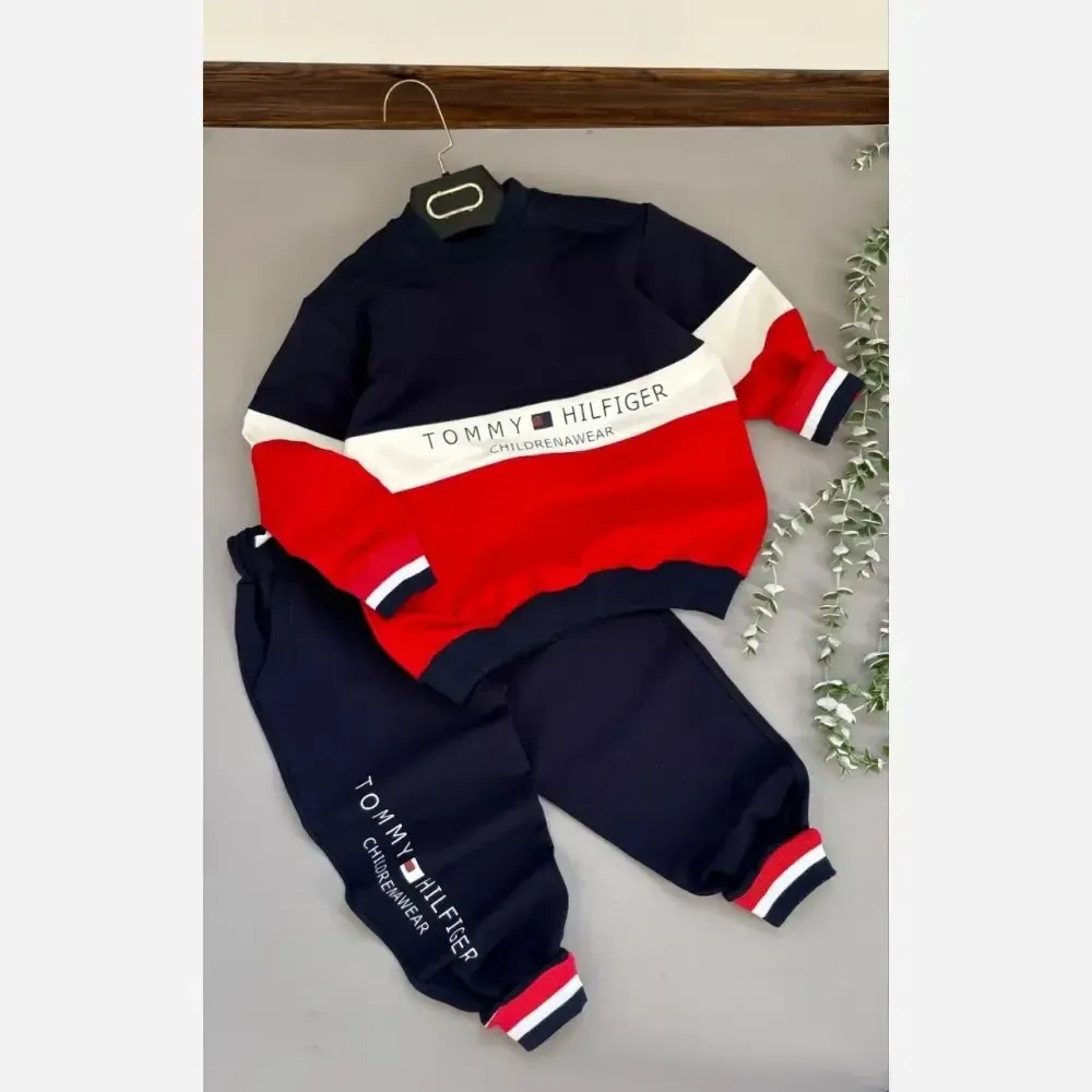 ست اسپرت بچگانه tommy دورس پنبهای پاییزه سایز 50 تا 65