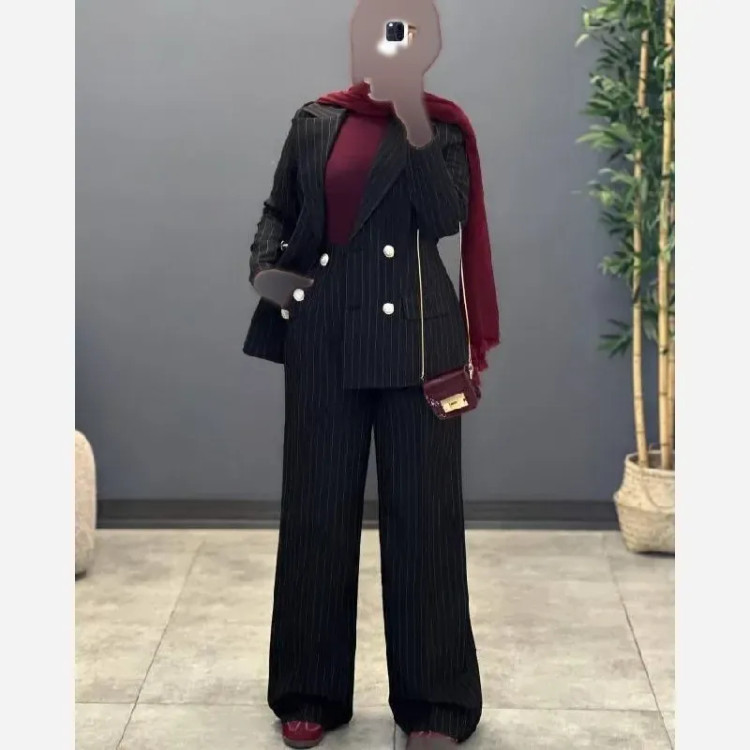 کت و شلوار مجلسی مزونی مدل آسو سوپر دیپلمات مازراتی رنگ مشکی