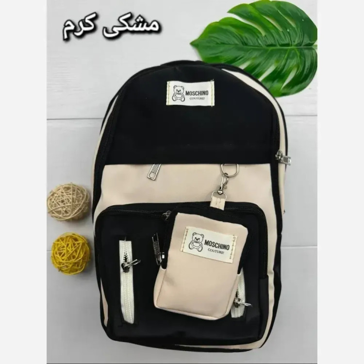 کوله پشتی زرین جنس دیبا ضد آب 3 زیپ با جای قمقمه