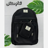 کوله پشتی زرین جنس دیبا ضد آب 3 زیپ با جای قمقمه