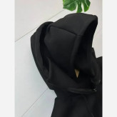 سویشرت نینجایی دورس تو کرکی مشکی آستین فینگردار فری سایز زنانه مردانه