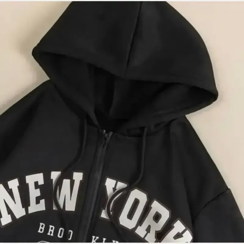 سوییشرت NY دورس تو کرکی مشکی سایز فری 36 تا 44