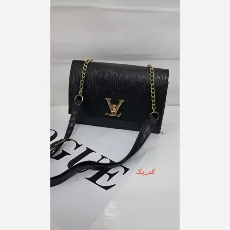 کیف گلسا چرم ورنی بند دوشی سایز 15 در 20