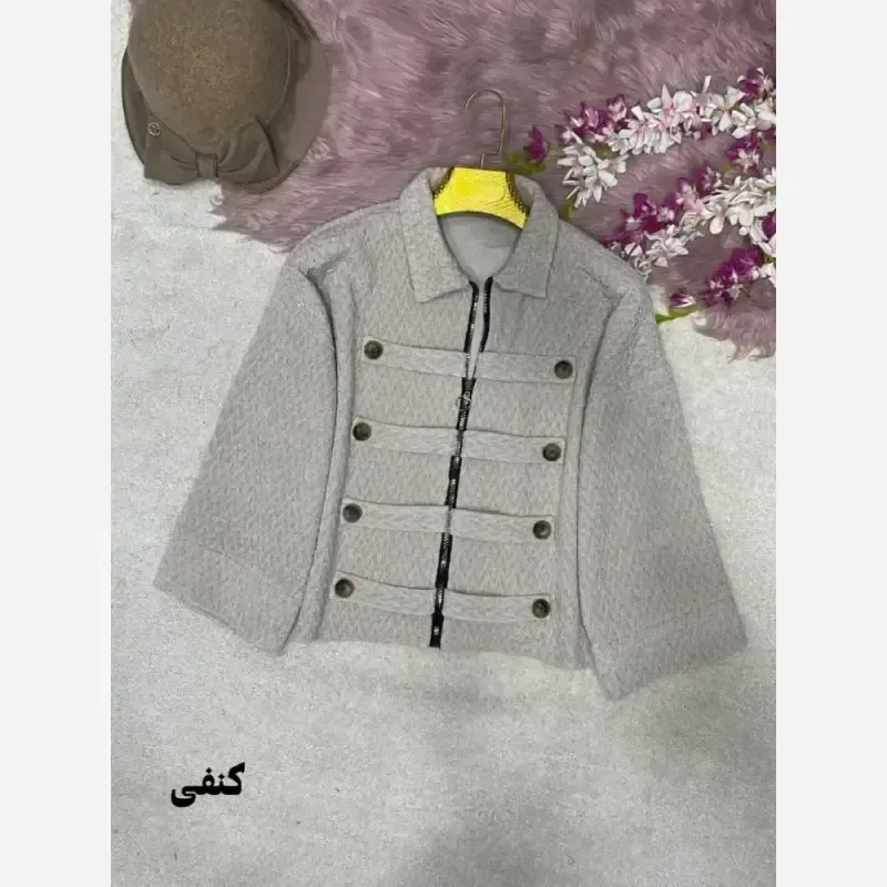 جکت مخمل پاییزه زنانه فری سایز مدل elegant
