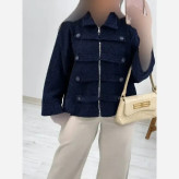 مانتو بلند پشمی موهر دار پاییزه و زمستانه کمربنددار محیا