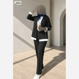 ست کت شلوار زنانه مادینا جنس پرشین دیپلمات سایز 36 تا 46