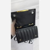 کیف بند زنجیری چرم مشکی سایز 20 در 14 مدل ژیکان