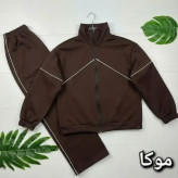 سویشرت و شلوار نانسی جنس مازراتی درجه یک رنگ مشکی موکا سرمه ای فری سایز