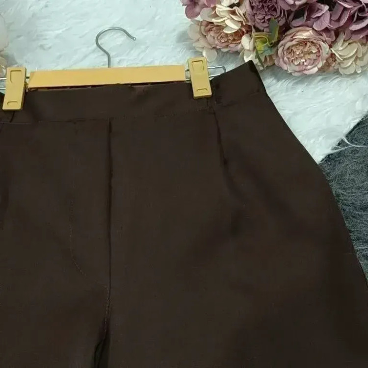 شلوار بگ مازراتی زنانه دبل 450 گرم پشت کش رنگ مشکی سورمه ای قهوه ای