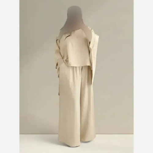 ست شومیز و شلوار زنانه جنس شانتون فری سایز