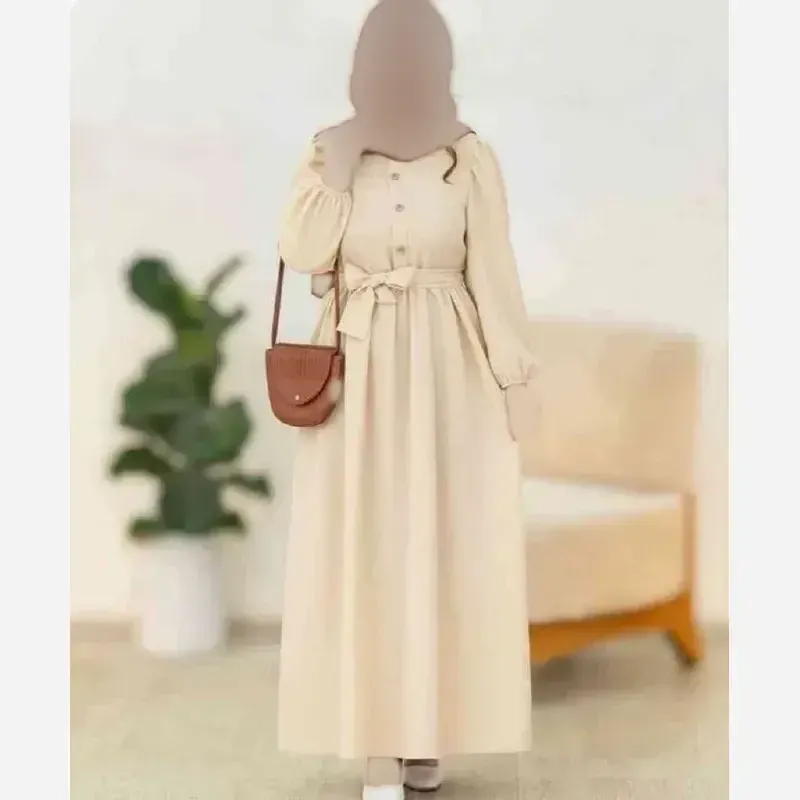 پیراهن بلند زنانه مدل ساغر جنس شانتون فری سایز