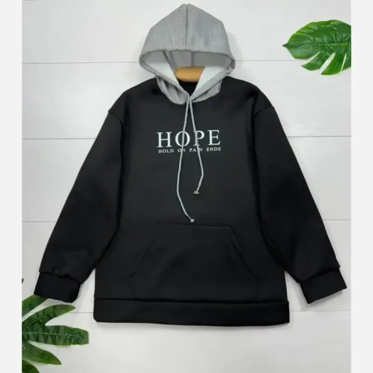 هودی زنانه دورس توکرکی طرح HOPE سایز فری 38 تا 46