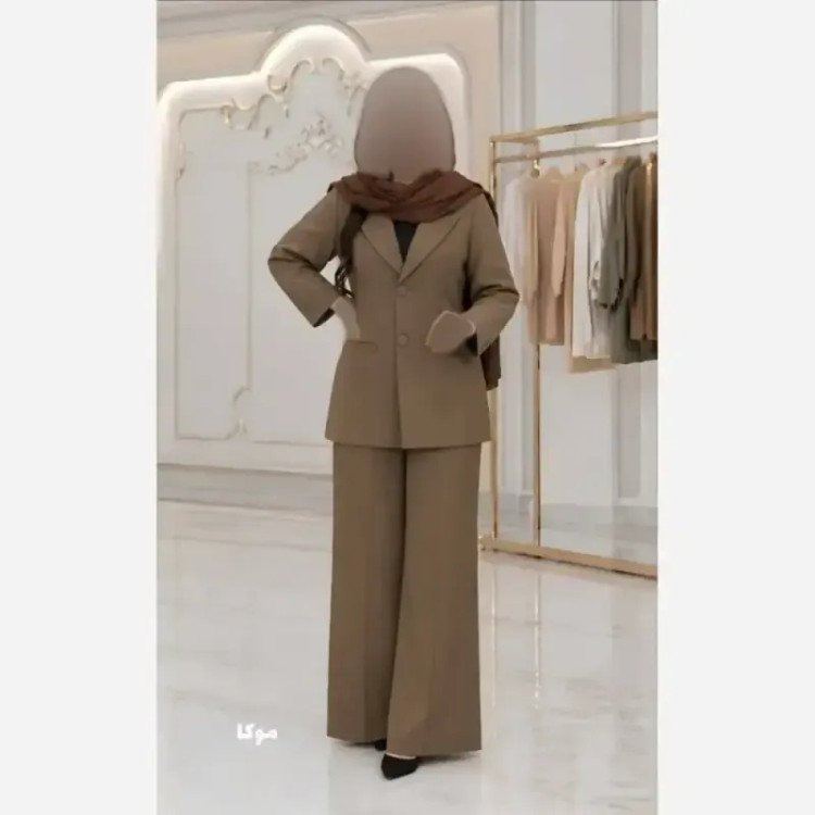 ست اداری زنانه جنس بزایاق فاستونی رنگ بندی متنوع سایز 1 و 2
