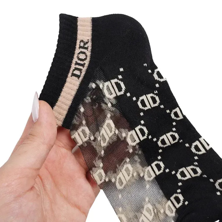 جوراب زنانه مچی توری طرح DIOR فری سایز