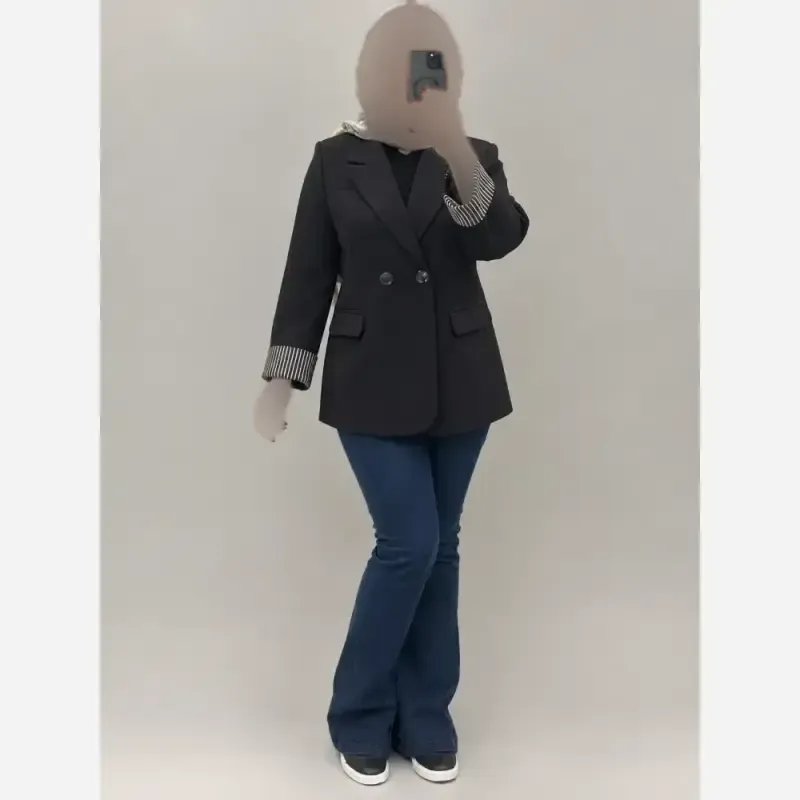 کت تک آستین طرحدار جنس هرمس سایز 38 تا 46 لایی پرشین