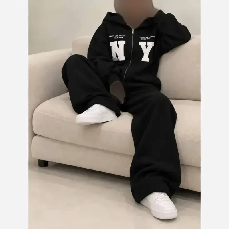 سویشرت شلوار NY دورس داخل کرکی فری سایز ترند