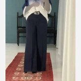 شلوار بگ زنانه جنس بزیاق قد 102 سایز L تا XXL