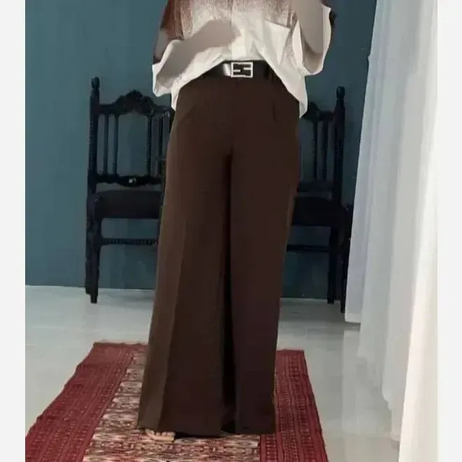 شلوار بگ زنانه جنس بزیاق قد 102 سایز L تا XXL