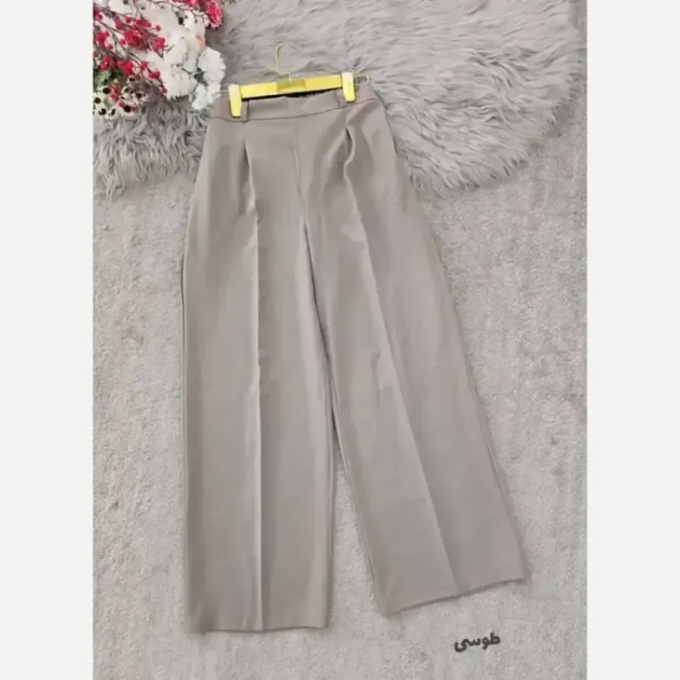شلوار بگ زنانه جنس بزیاق قد 102 سایز L تا XXL
