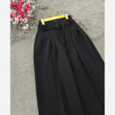شلوار بگ بزیاق کمربنددار جیب دار قد 105 سایز L تا XXL