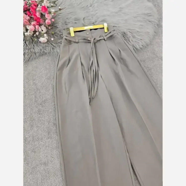 شلوار بگ بزیاق کمربنددار جیب دار قد 105 سایز L تا XXL
