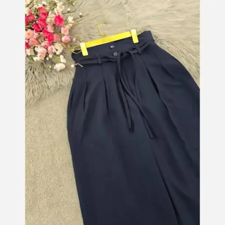 شلوار بگ بزیاق کمربنددار جیب دار قد 105 سایز L تا XXL