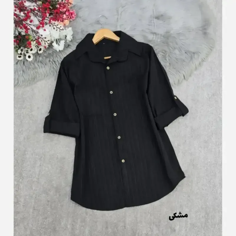 شومیز مانتویی کراش پاگن دار خنک و تابستانی
