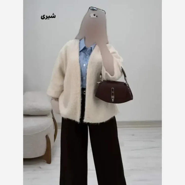 پالتو پشمی زنانه مدل بنیتا سایز 38 تا 46 رنگ مشکی شکلاتی شتری موشی شیری