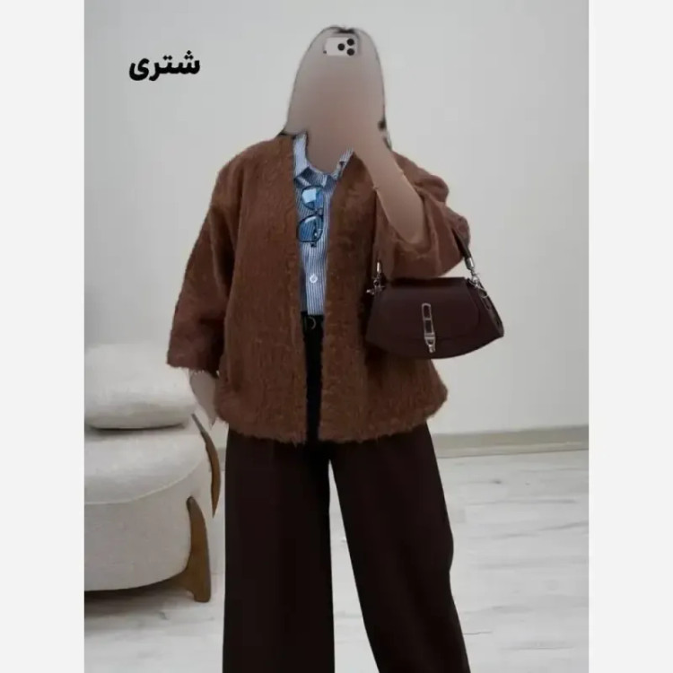 پالتو پشمی زنانه مدل بنیتا سایز 38 تا 46 رنگ مشکی شکلاتی شتری موشی شیری