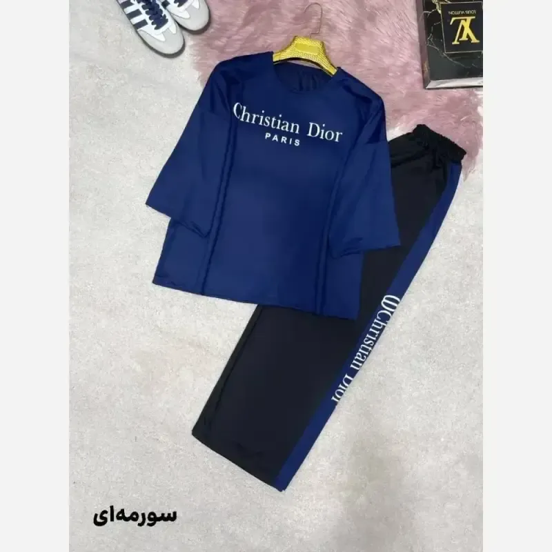 ست زنانه دیور جنس پنبه گلکسی درجه یک فری سایز