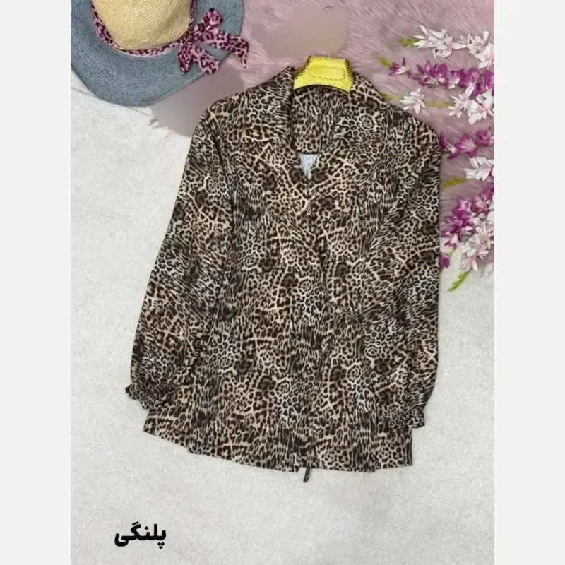 شومیز یقه انگلیسی زنانه جنس کرپ بوگاتی فری سایز 38 تا 46