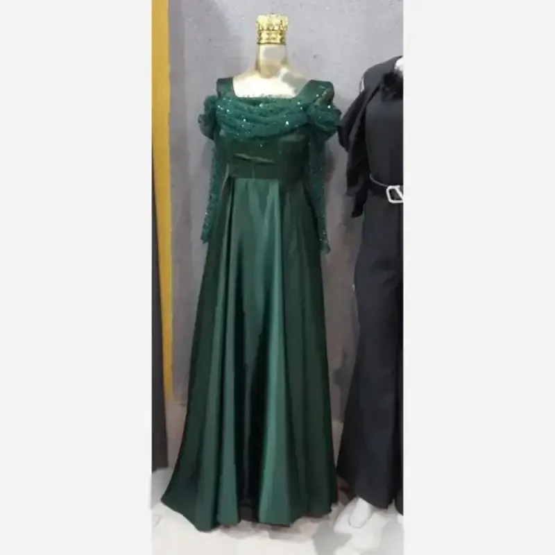 ماکسی مجلسی مدل بیتا پارچه جسیمکو با ساتن آمریکایی سایز 36 تا 48