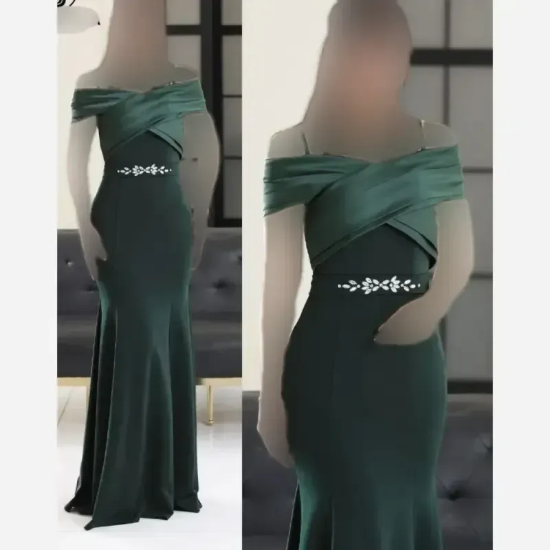 لباس مجلسی ماکسی مدل پینار ساتن و قواصی سنگ دوزی شده سایز 38 تا 50