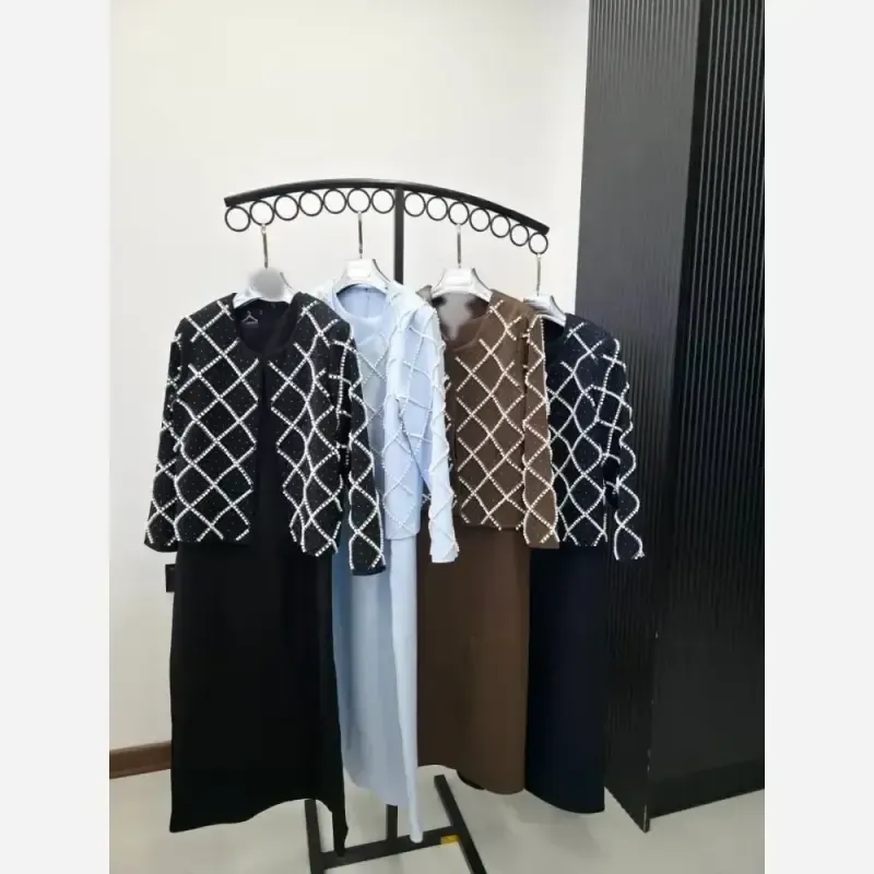 کت و سارافون زنانه بیگ سایز سوپر مازراتی مدل روجا سایز بزرگ
