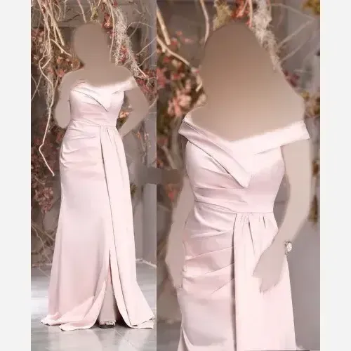 ماکسی مجلسی مدل تیارا پارچه ساتن آمریکایی