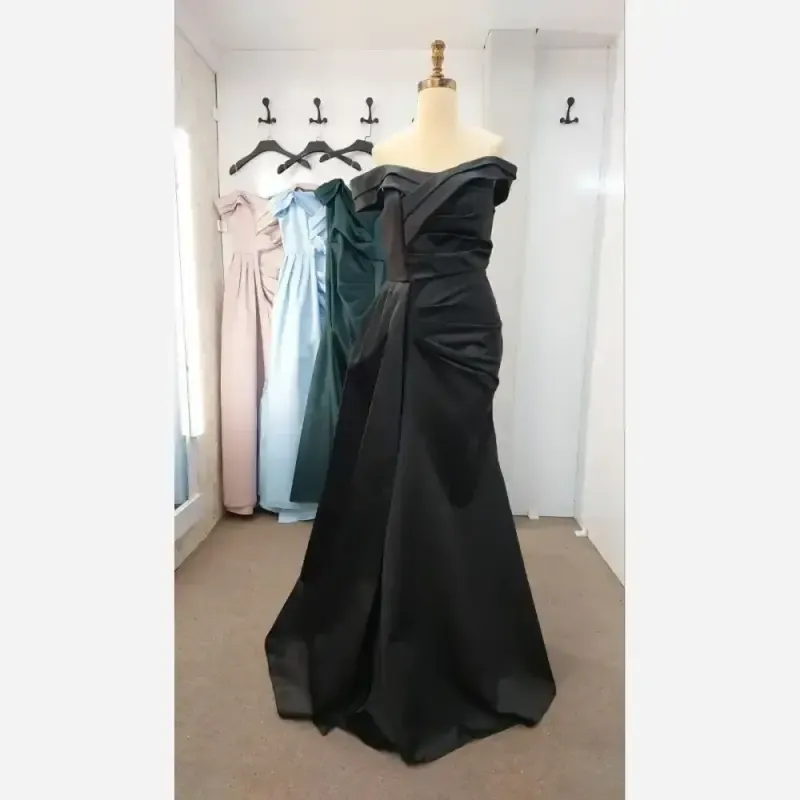 ماکسی مجلسی مدل تیارا پارچه ساتن آمریکایی