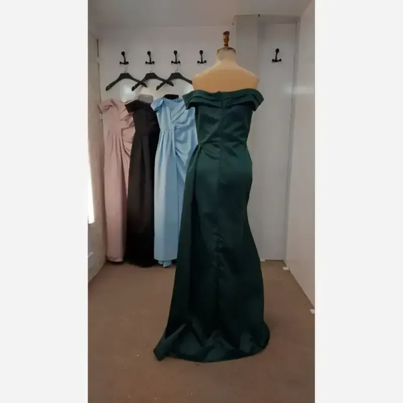 ماکسی مجلسی مدل تیارا پارچه ساتن آمریکایی