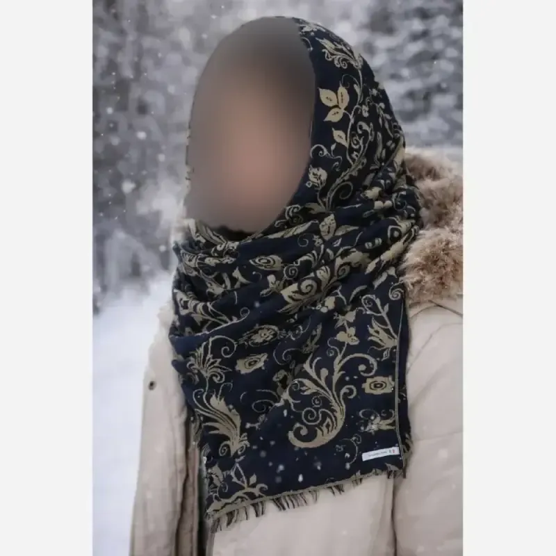 شال بافت سوفیا ریزبافت لطیف و گرم سایز 190 در 40