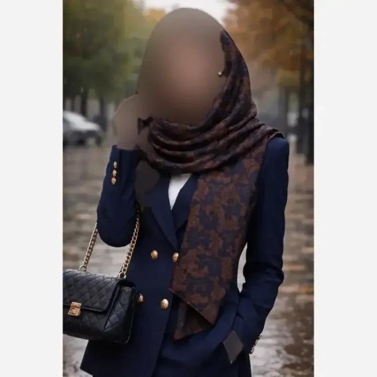 شال بافت سوفیا ریزبافت لطیف و گرم سایز 190 در 40