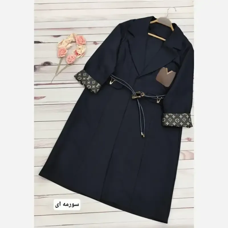 مانتو کتی پاییزه بلند مازراتی کجراه اعلا شیک و مزون دوز رنگ بندی متنوع